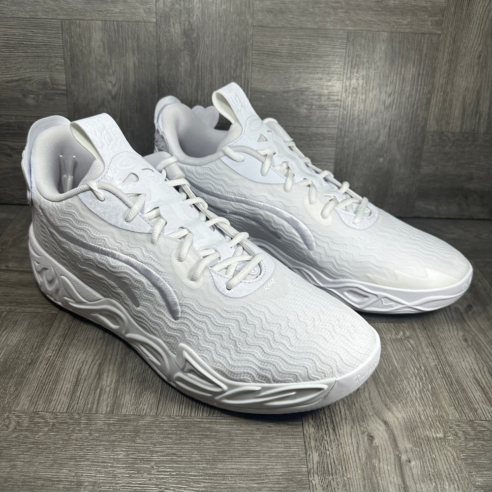 Puma MB.04 Basketball Shoes LaMelo Ball Mens 13 White Rare 311319-01 NEW - Picture 2 of 8